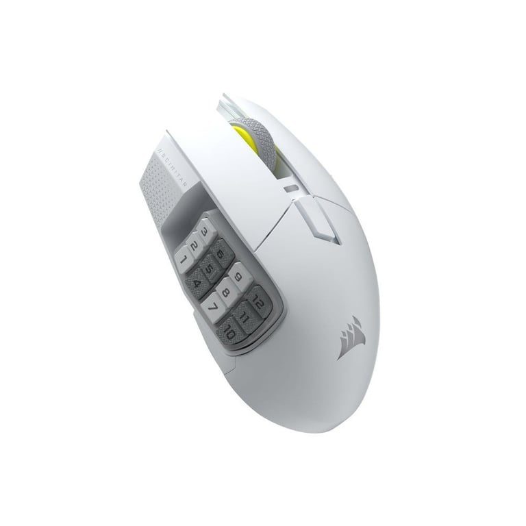 Souris gaming CORSAIR Scimitar Elite WL SE sans fil RGB blanche à 12 boutons latéraux programmables - Neuf