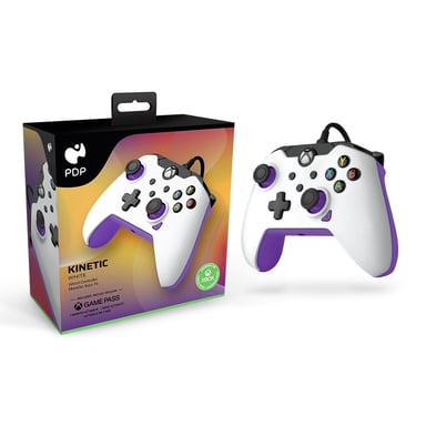 PDP 049-012-WPR accessorio per videogiochi Viola, Bianco Joystick analogico/digitale USB PC, Xbox, Xbox One X, Xbox Series S, Xbox Series X