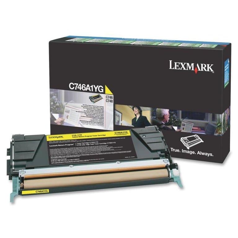 Lexmark Jaune C746A1YG - vue 2
