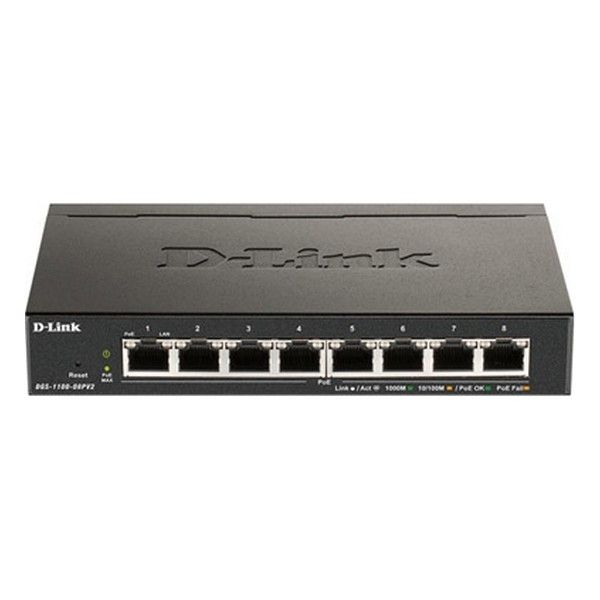 D Link DGS 1100 08PV2 commutateur réseau Géré L2L3 Gigabit Ethernet 101001000 Connexion Ethernet supportant 'alimentation via ce port PoE Neuf - vue 3