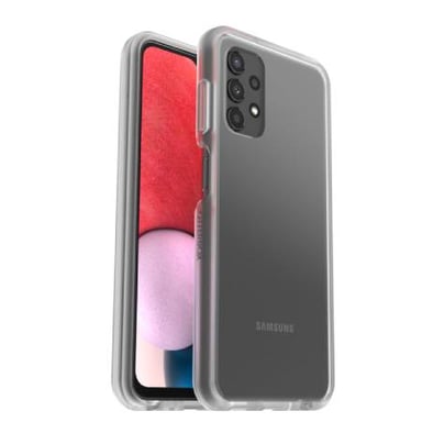 Coque React Série pour Samsung Galaxy A13, Antichoc, anti-chute, ultra-mince, protection fine, testé selon les normes militaires, Antimicrobien - Transparent