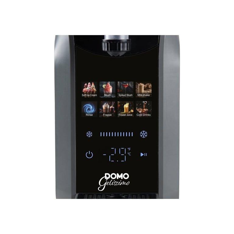 Machine 3 en 1 à granités DOMO boissons glacées et glace italienne Gelissimo DO9308I 18 7 programmes - vue 4
