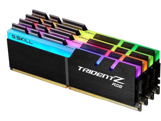 G.Skill TridentZ RGB Series AMD Edition DDR4 kit : 4 x 8 Go DIMM 288 broches 3200 MHz / PC4 25600 CL16 1.35 V mémoire sans tampon non ECC - vue 2