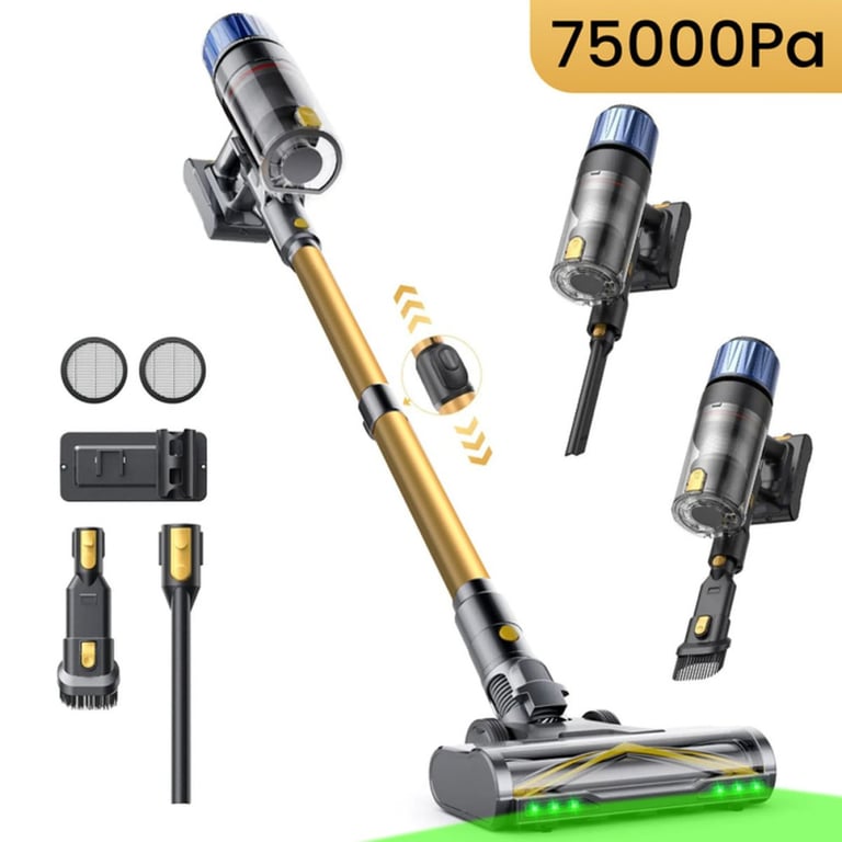 Aspirateur Balai Sans Fil Proscenic Po15 75 Kpa Hepa 5 Étages Lumière 70 Min - vue 2