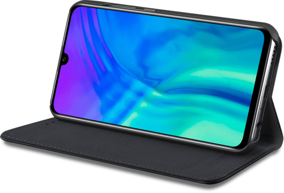 Folio a conchiglia con slot per carte e supporto per Huawei Honor 20 Lite, nero