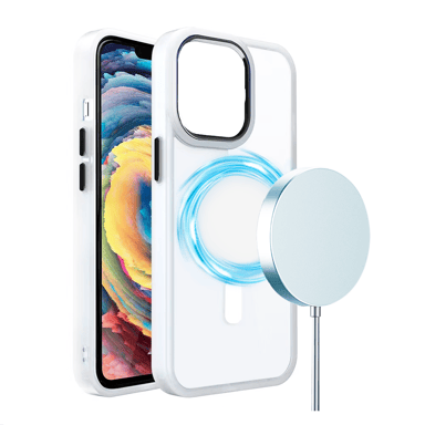 Jaym - Coque Bumper - Compatible Magsafe - Compatible avec [ iPhone 16 Pro ] - Blanc