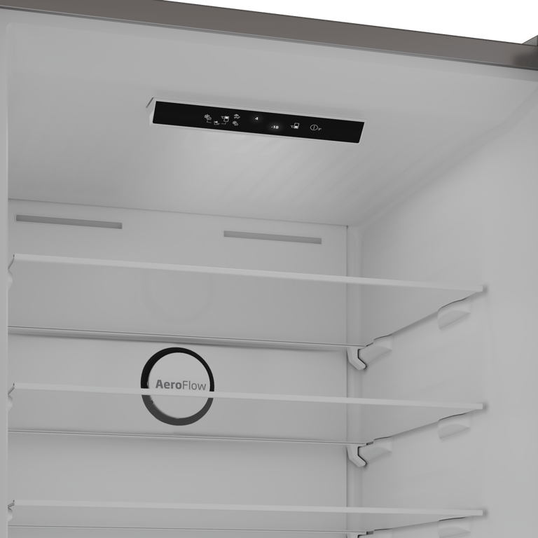 Réfrigérateur Congélateur en Bas BEKO B5RCNE565HXBR – 490 L, Froid Ventilé, No Frost - vue 8