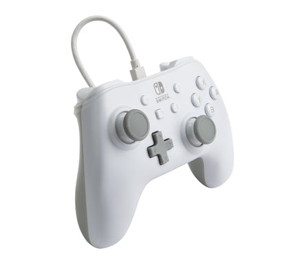 PowerA 1517033-01 mando y volante Gris, Blanco USB Gamepad Analógico Nintendo Switch