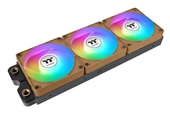 Thermaltake CT120 EX Reverse ARGB Sync PC Carcasa del ordenador Ventilador 12 cm Marrón, Arena 3 pieza(s)