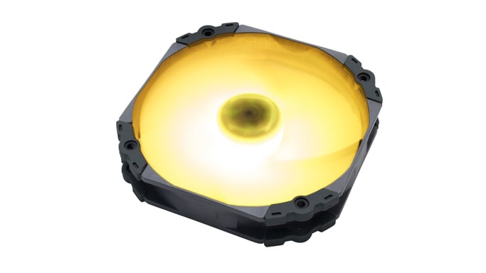 Scythe Kaze Flex 140 RGB PWM Carcasa del ordenador Ventilador 14 cm Negro, Blanco