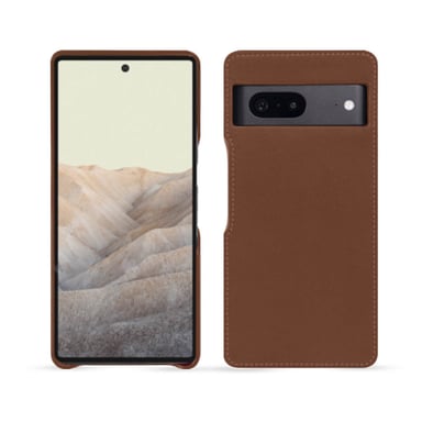Coque cuir Google Pixel 7 -  - Marron - Cuir lisse