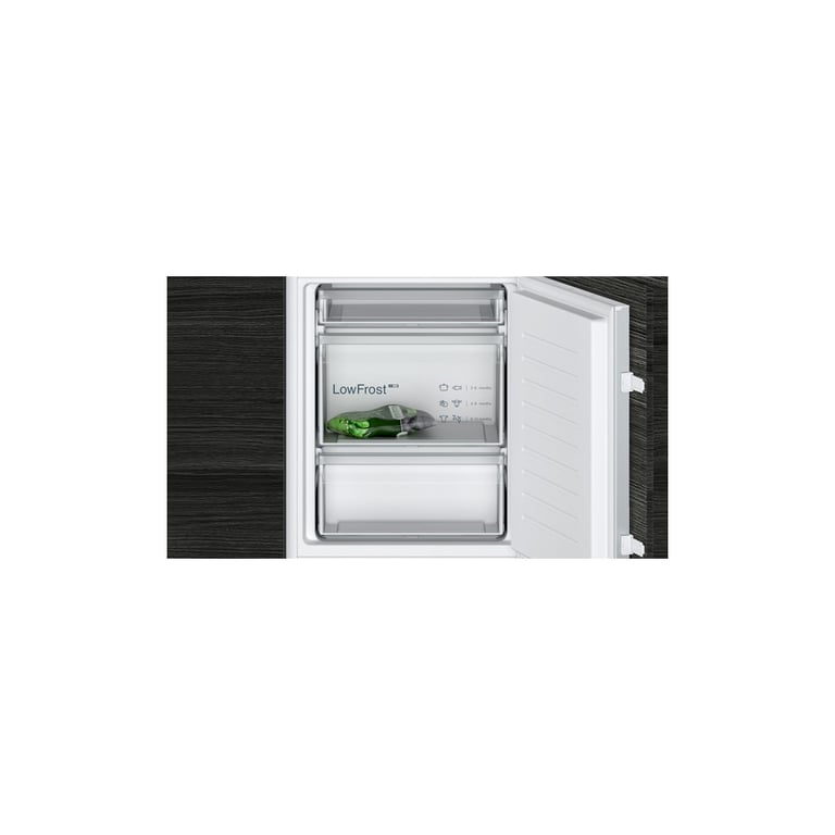 Combiné encastrable Siemens iQ100 KI86VNSE0 267 L LowFrost LED Noir - Neuf