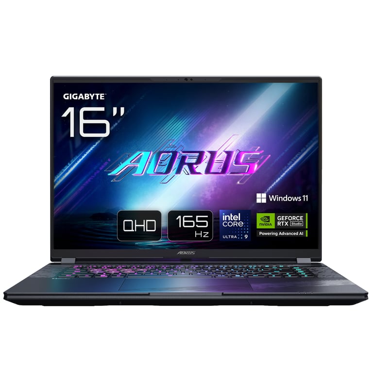 PC portable gaming Gigabyte Aorus Elite 16 BWHC3FRC65SP 16 WQXGA 165 Hz Intel® Core™ Ultra 9 RAM SSD Nvidia GeForce RTX 5070 - vue 3