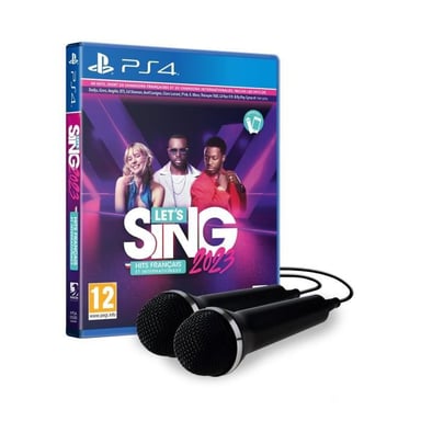 Let's Sing 2023 + 2 Micrófonos Juego PS4