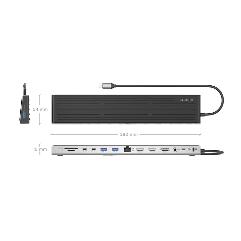 Hub USB Aisens ASUC 13P042 GR Neuf - vue 3
