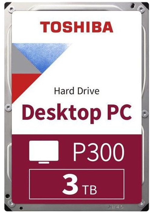 TOSHIBA - Disque dur Interne - P300 - 3To - 7200 tr/min - 3.5 Boite Retail (HDWD130EZSVA)