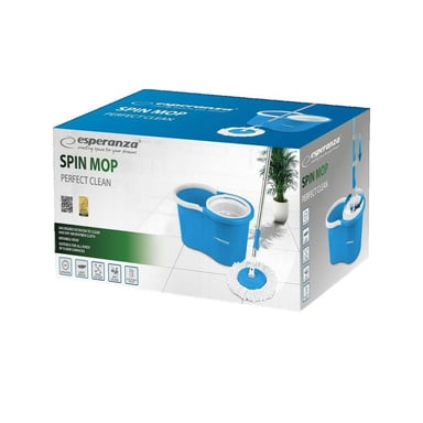 Serpillière Esperanza EHS005 Mop Rotatif 360° Bleu/Blanc