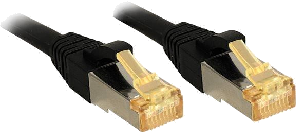 LINDY Câble réseau CAT 7 Lsoh - Cuivre - 6000MHz - 3m - Noir