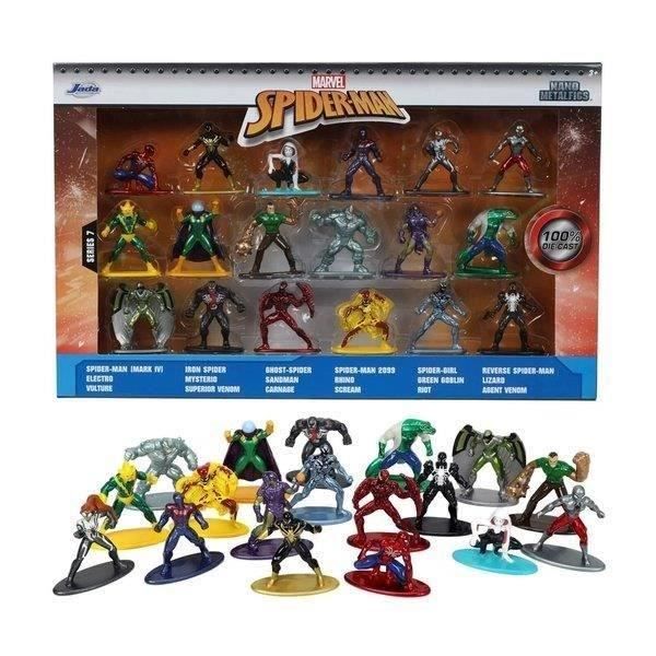 Coffret Spiderman SIMBA.DICKIE.GROUP 18 figurines 4cm en métal Enfant - vue 8