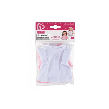 Ensemble de 2 T-Shirts Ma Corolle - Rose et Blanc pour Poupées