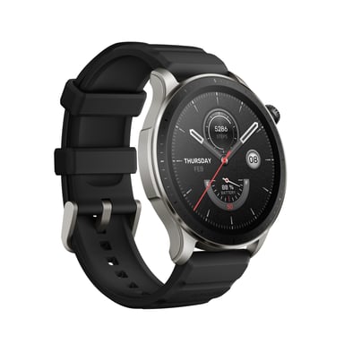 Amazfit GTR 4 Superspeed Black 3,63 cm (1.43'') AMOLED 46 mm Numérique 466 x 466 pixels Écran tactile Noir GPS (satellite)