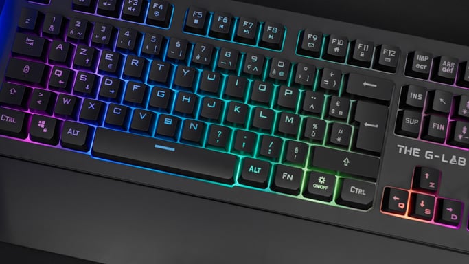 G-Lab Keyz Palladium USB Tastiera QWERTY francese nera