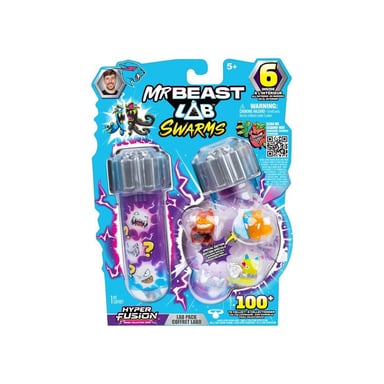 Figurines miniatures Moose Toys 6 Swarms Fusion Display X 6 MrBeast Lab 2,5 cm Coloris unique