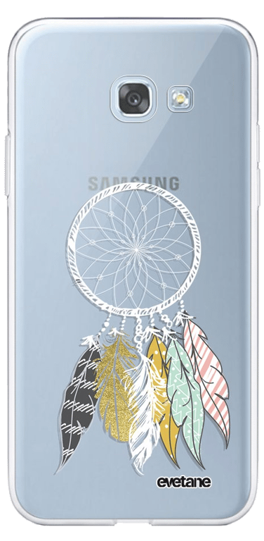 Evetane Coque Samsung Galaxy A5 2017 silicone transparente Motif Attrape Rêves Scandinave ultra resi