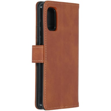imoshion Étui de télephone portefeuille de luxe pour Samsung Galaxy A41 - Marron