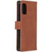imoshion Étui de télephone portefeuille de luxe pour Samsung Galaxy A41 - Marron
