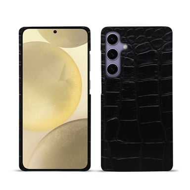 Coque cuir Samsung Galaxy S24+ -  - Noir - Cuir Abaca