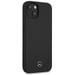 Funda Mercedes para iPhone 13 mini 5.4'' negra Silicone Line