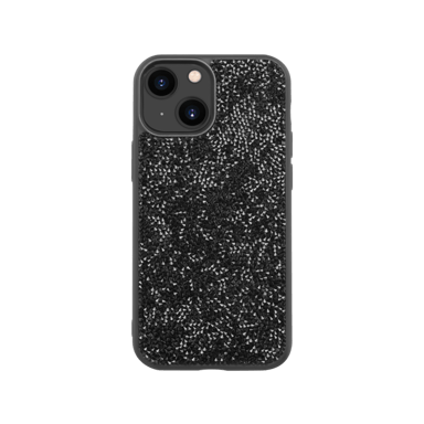 Funda Bling Strass para Apple iPhone 13 mini, Negro medianoche