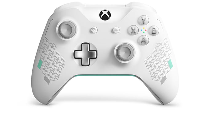 Microsoft Xbox Wireless Controller – Sport White Special Edition Couleur menthe, Blanc Bluetooth Manette de jeu Analogique/Numérique PC, Xbox One