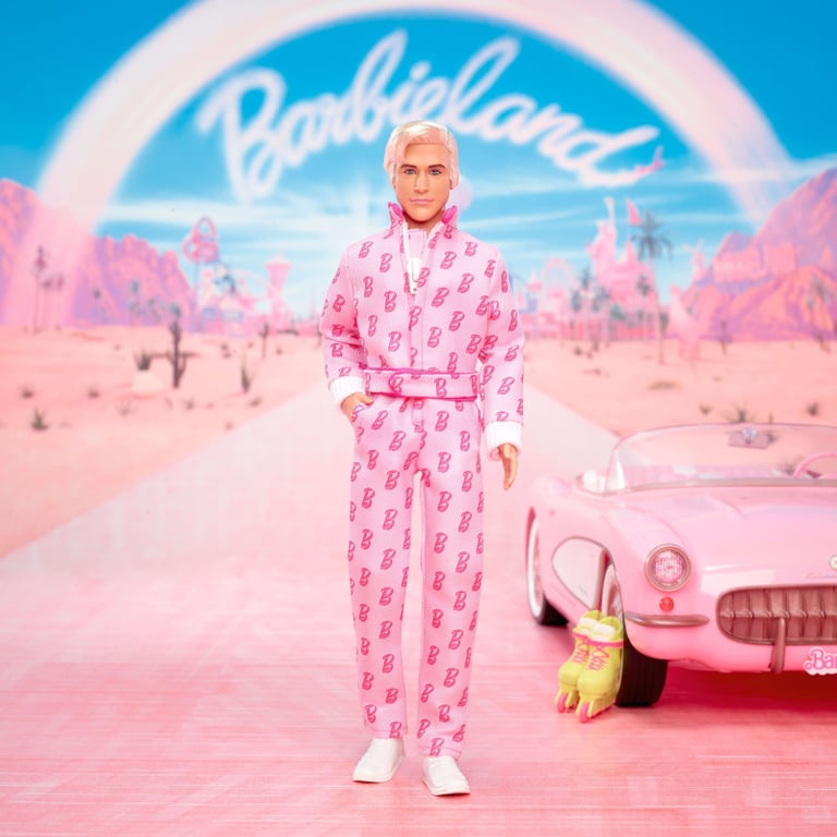 Poupée Barbie Ken JCP80 – Inspirée par le Film avec Combinaison Rose et Rollers - vue 4