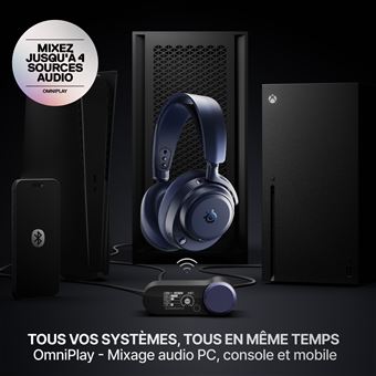 Arctis Nova Pro Omni - Casque Gaming sans-fil SteelSeries, Bleu - Neuf