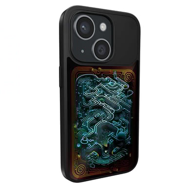 STM Funda para iPhone 15 MagSafe a prueba de golpes con diseño interactivo termosensible Negro