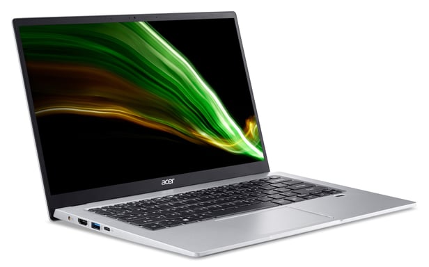 Acer Swift 1 SF114-34-P3AX Intel® Pentium® Silver N6000 Ordinateur portable 35,6 cm (14'') Full HD 8 Go LPDDR4x-SDRAM 512 Go SSD Wi-Fi 6 (802.11ax) Windows 11 Home Argent