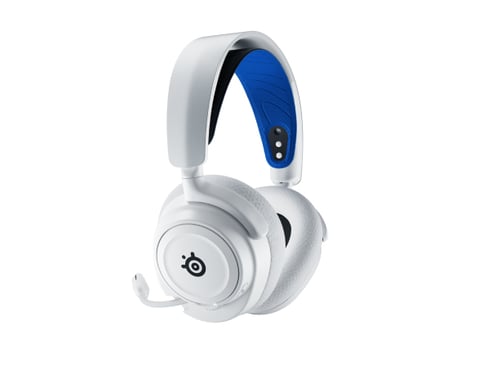 Steelseries ARCTIS NOVA 7P WHITE Auriculares Inalámbrico Diadema Juego Bluetooth Azul, Blanco