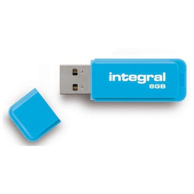 Integral - Clé 8 Go USB 2.0 - Neon - Bleu