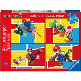 Puzzle Super Mario 4x100 Bumper Pack