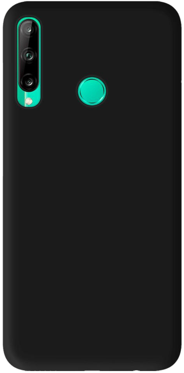 Coque silicone unie compatible Mat Noir Huawei P40 Lite E