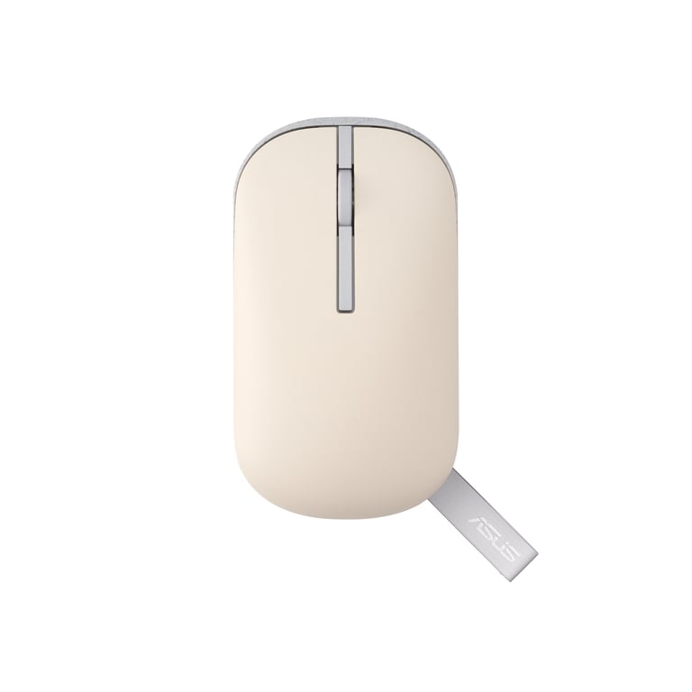 ASUS Marshmallow Mouse MD100 souris Bureau Ambidextre RF sans fil + Bluetooth Optique 1600 DPI - Neuf