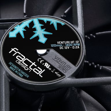 Fractal Design Venturi HP-14 PWM Boitier PC Ventilateur 14 cm Noir, Gris - Neuf Gris - vue 3