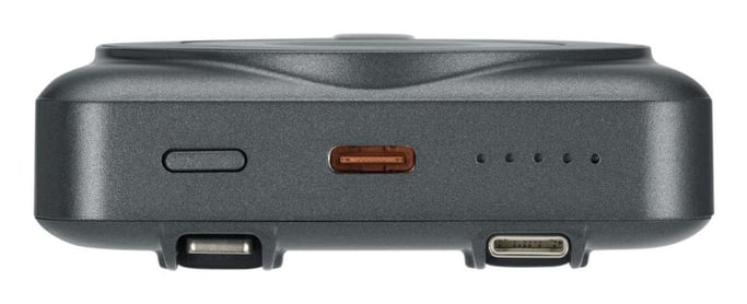 Rivacase VA2608 banque d'alimentation électrique Lithium Polymère (LiPo) 10000 mAh Recharge sans fil Noir, Gris