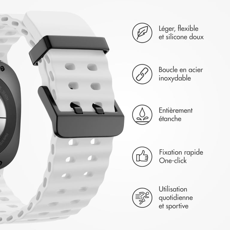 Bracelet imoshion Ocean Silicone pour Samsung Galaxy Watch Ultra - vue 9