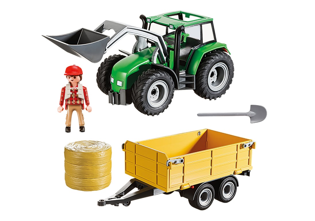 PLAYMOBIL Tractor with Trailer 9317 - vue 2