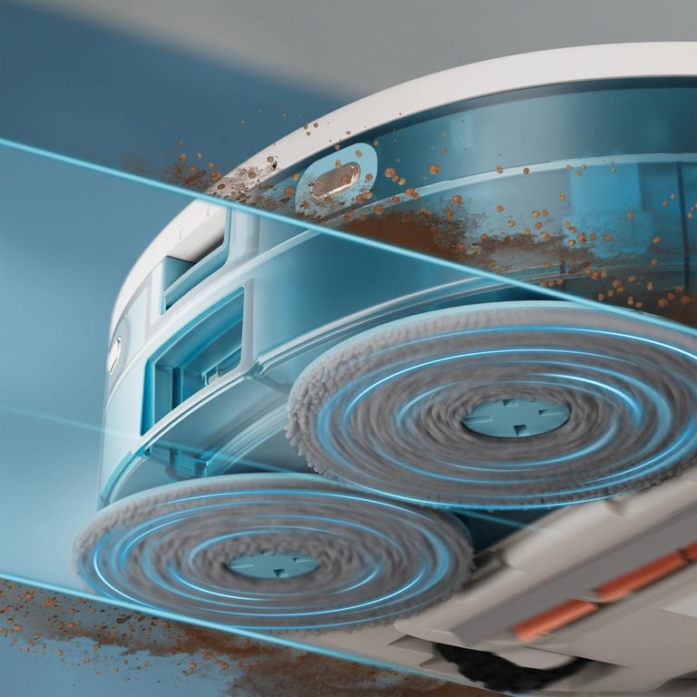 Aspirateur Robot Laveur PHILIPS XU510020 10000 Pa Auto vidange Navigation Laser - vue 5