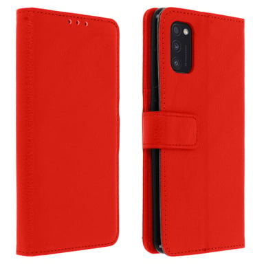 Housse pour Samsung Galaxy A41 Étui Porte carte Support Vidéo Rouge
