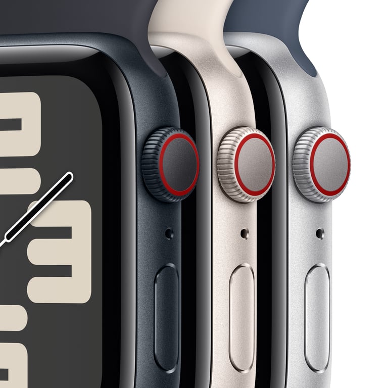 Apple Watch SE OLED 40 mm Numérique 324 x 394 pixels Écran tactile 4G Beige Wifi GPS (satellite), S/M